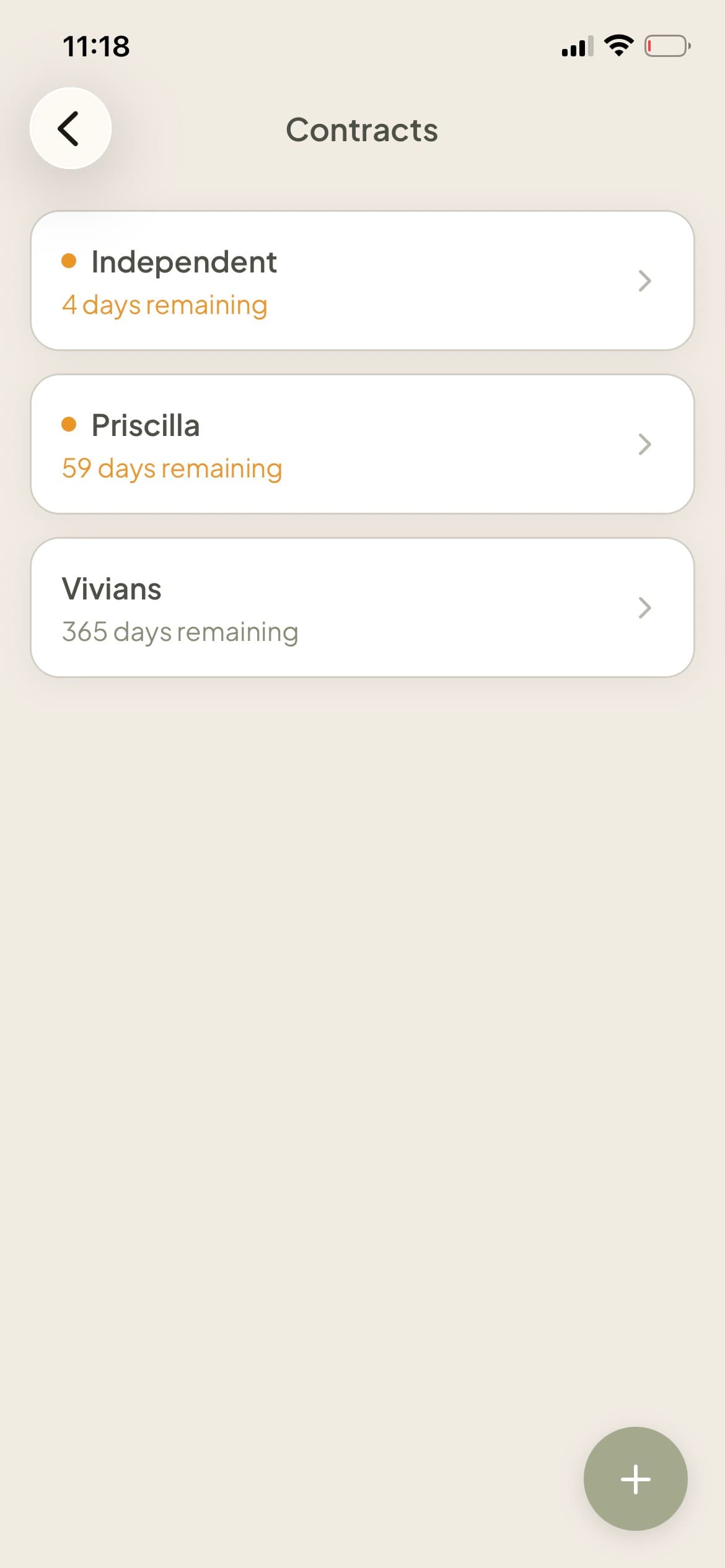 BOOKDU contract management screen showing stored modeling agency contracts with expiry dates